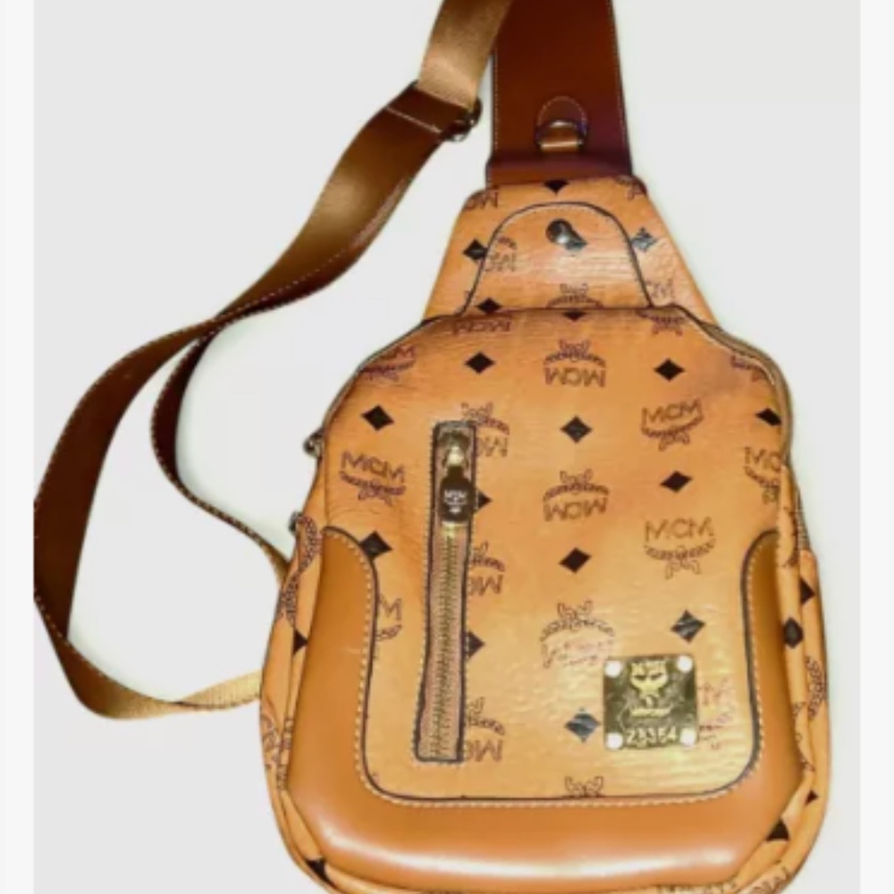 MCM Tan Crossbody Bag